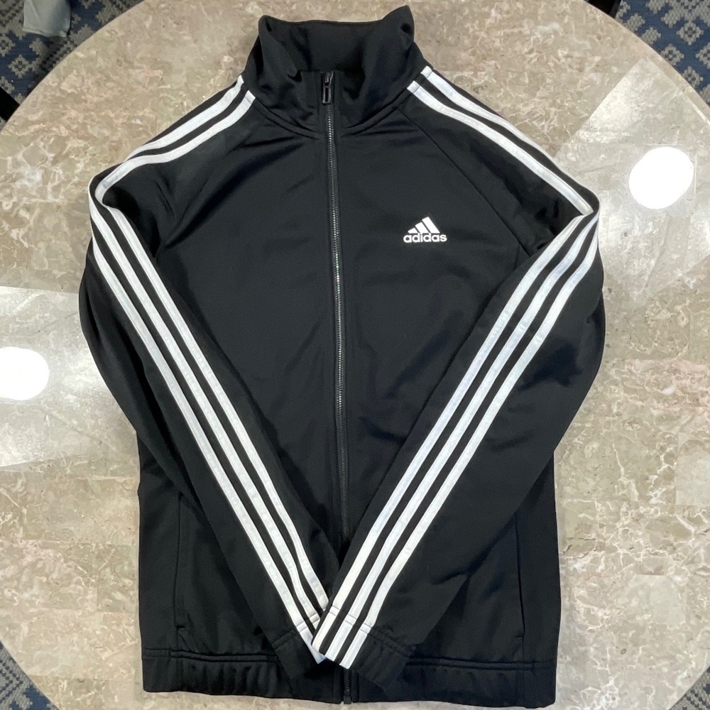 ADIDAS Men’s Essentials Warm-Up 3 Stripes Track Jacket Size Small